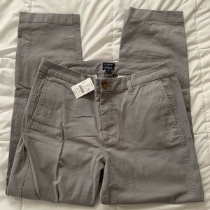 J Crew Gray Girlfriend High Rise Chino Pants - 8